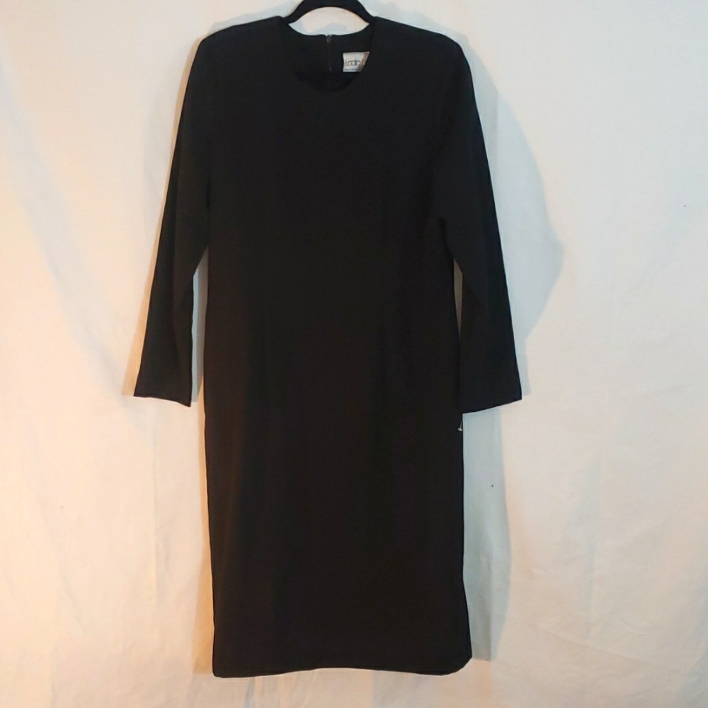 Vintage Leslie Belle Black Dress Size 12